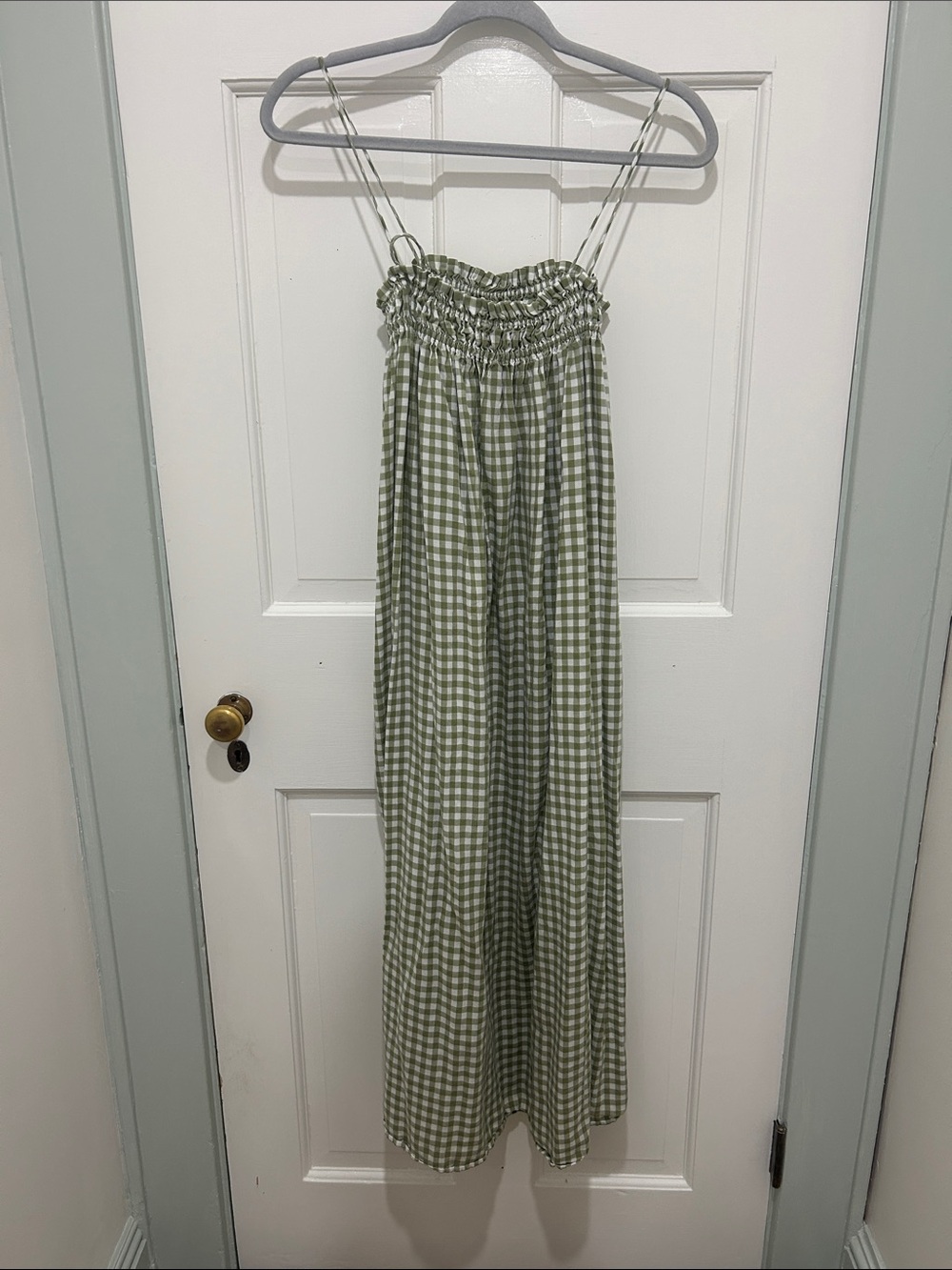 La Maregold Smocked Gingham Dress